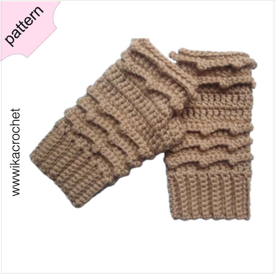 Fingerless Winter Gloves Crochet Pattern for Womens - Etsy