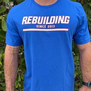 New York Football Rebuilding Funny NY Screen Printed Unisex t-shirt