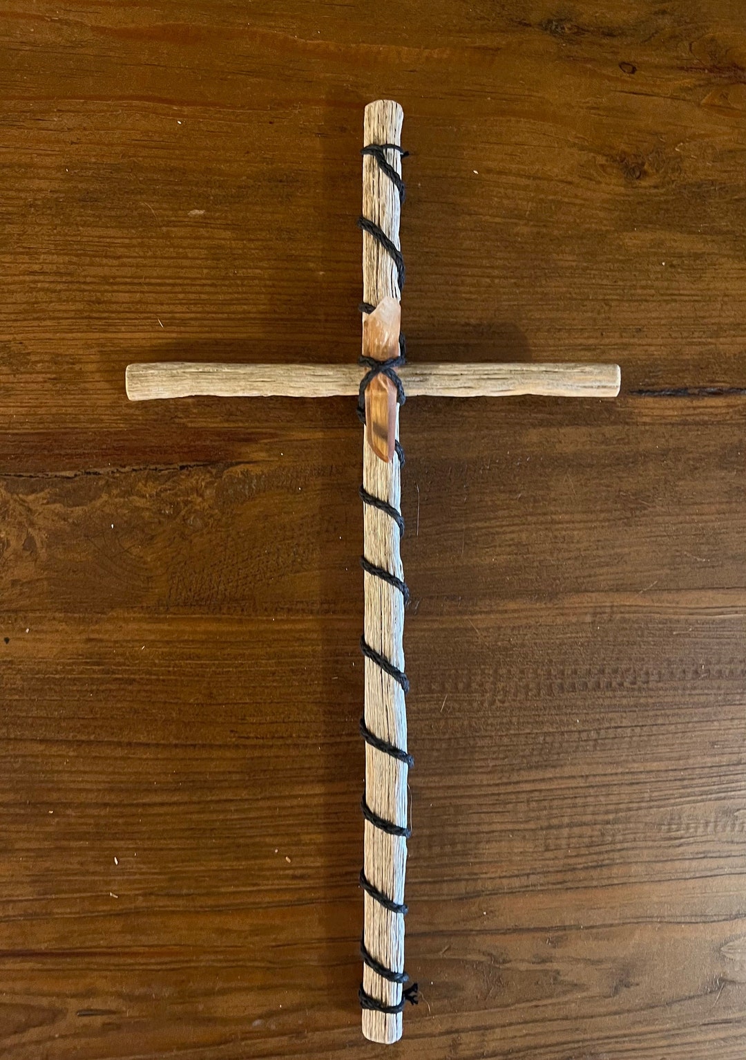 Saguaro Cactus Rib Cross With Citrine Quartz Pendant - Etsy