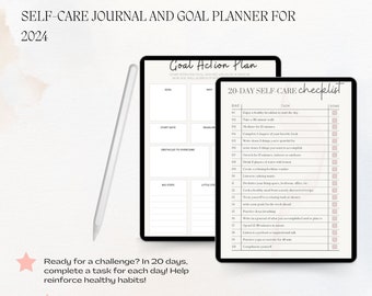 Self Care Journal | Digital Printable Self Care Planner