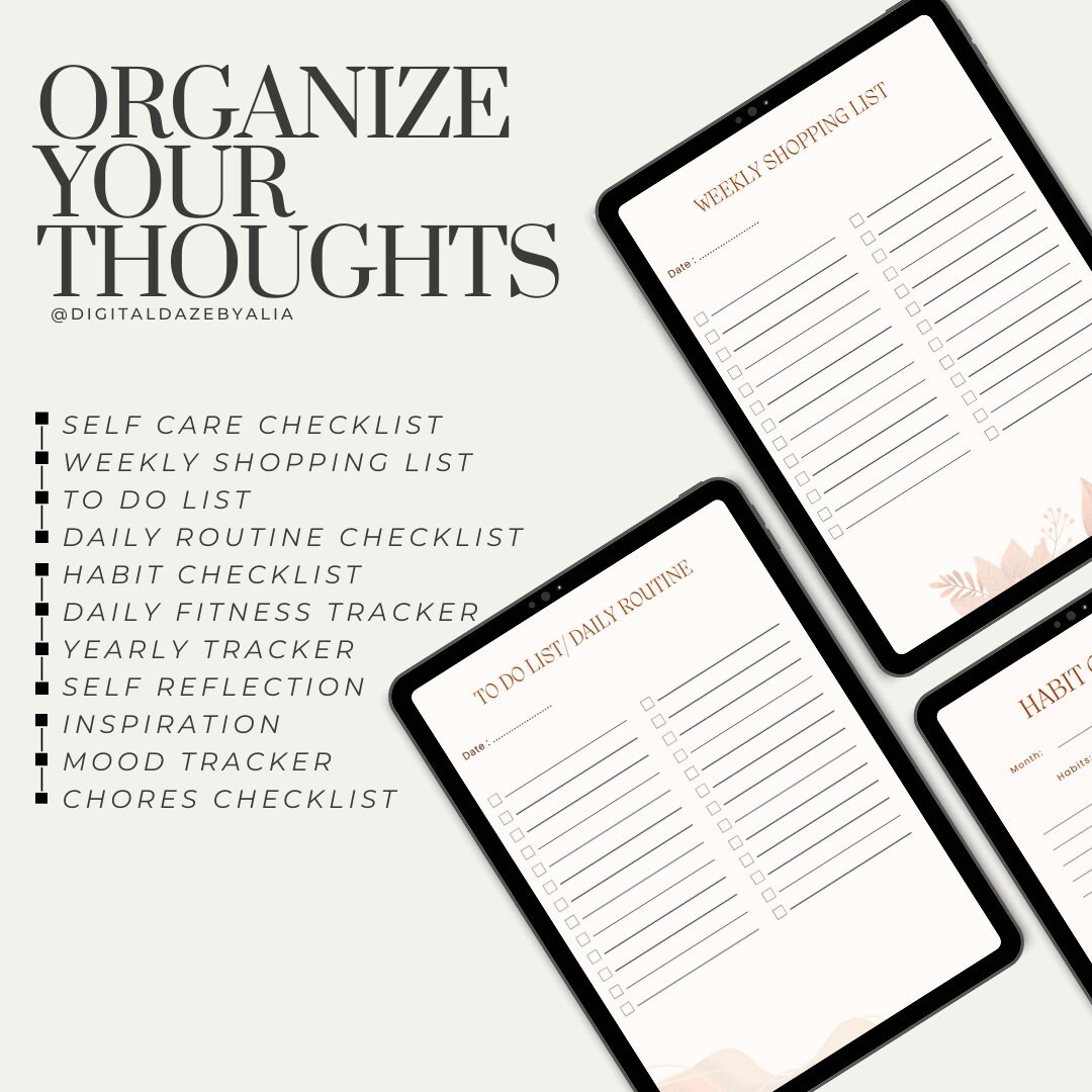 Printable Self-care Planner & Checklist | Daily Self-care Routine ...
