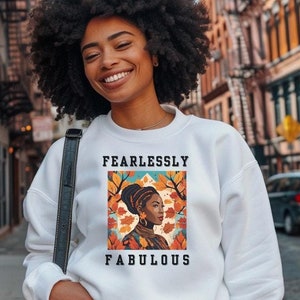 Juneteenth Sweatshirt,Colorful Braids Sweatshirt,Black Woman Natural,African American Tops,Gift for Black Girl,Afro Art,Black,Gift for Her