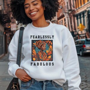 Juneteenth Sweatshirt,Colorful Braids Sweatshirt,Black Woman Natural,African American Tops,Gift for Black Girl,Afro Art,Black,Gift for Her