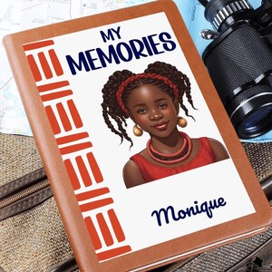 Notebooks for Girls,African American Custom Notepad,Black Women Planner Roommate Gift for Girls,Memories Journal,Birthday Journal Diary