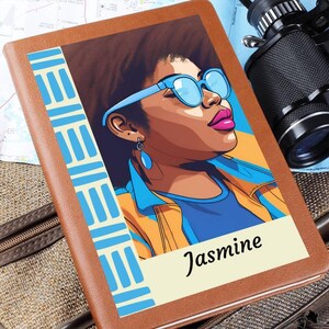Personalized Journal For Women,Black Women Journal,Custom Name Journal,Prayer Journal,Leather Journal,Self Care,Spa Reading Journal Gift