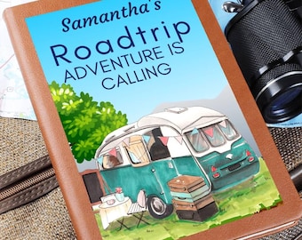 Family Travel Journal,Adventure Journal,Traveling Journal,Camping Journal,Camper Notebook,Custom Journal,Camping Gift,Trip Planner,RV Gift