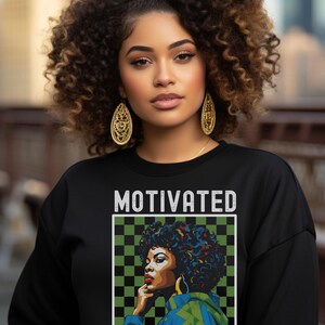 Colorful Braids Sweatshirt,Black Woman Natural,African American Tops,Gift for Black Girl,Afro Art,Black Art Travel Sweatshirts,Gift for Her
