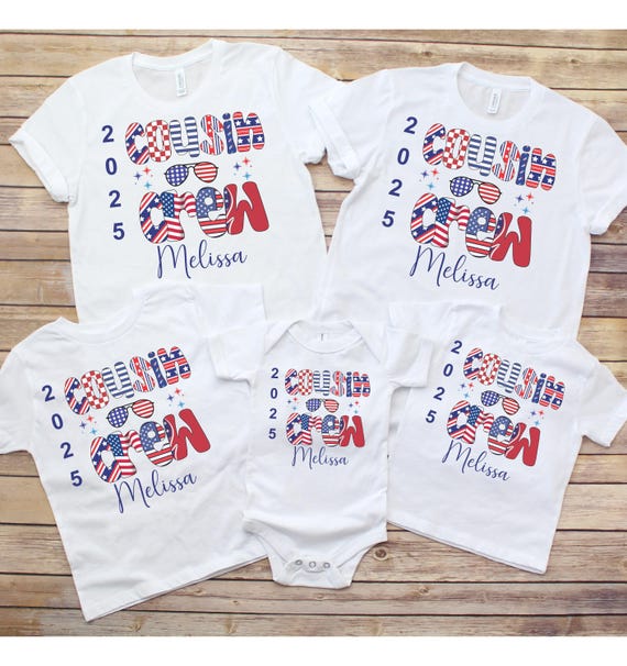 Patriotic Shirt,matching Shirts,cousin Crew,group Shirts