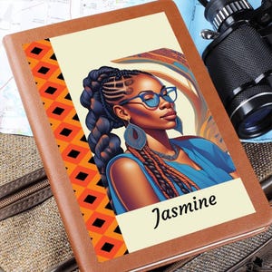 Personalized Journal For Women,Black Women Journal,Custom Name Journal,Prayer Journal,Leather Journal,Self Care,Spa Reading Journal Gift