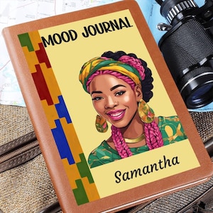Black Girl Journal,Afrocentric Gift,Memory Book,Juneteenth Gift,African American Woman Gift,Black History Gift,Wellness Self Care Journal
