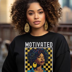 Colorful Braids Sweatshirt,Black Woman Natural,African American Tops,Gift for Black Girl,Afro Art,Black Art Travel Sweatshirts,Gift for Her