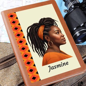 Personalized Journal For Women,Black Women Journal,Custom Name Journal,Prayer Journal,Leather Journal,Self Care,Spa Reading Journal Gift