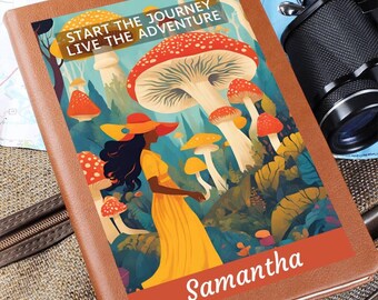 Mushroom Travel Journal,Adventures Journal,Memories Journal,Vacation Book,Vacation Journal,Wanderlust Birthday Journal,Travel Notebook Diary