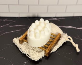 Handmade Rice Water + Rosemary Oil Shampoo Bar | Natural Hair Growth & Strengthening | Nourishing + Sulfate-Free