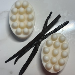 Rice Water Shampoo Bar - Vanilla Scented - Natural Hair Care - Strengthening & Nourishing - Handmade Zero Waste 4 OZ