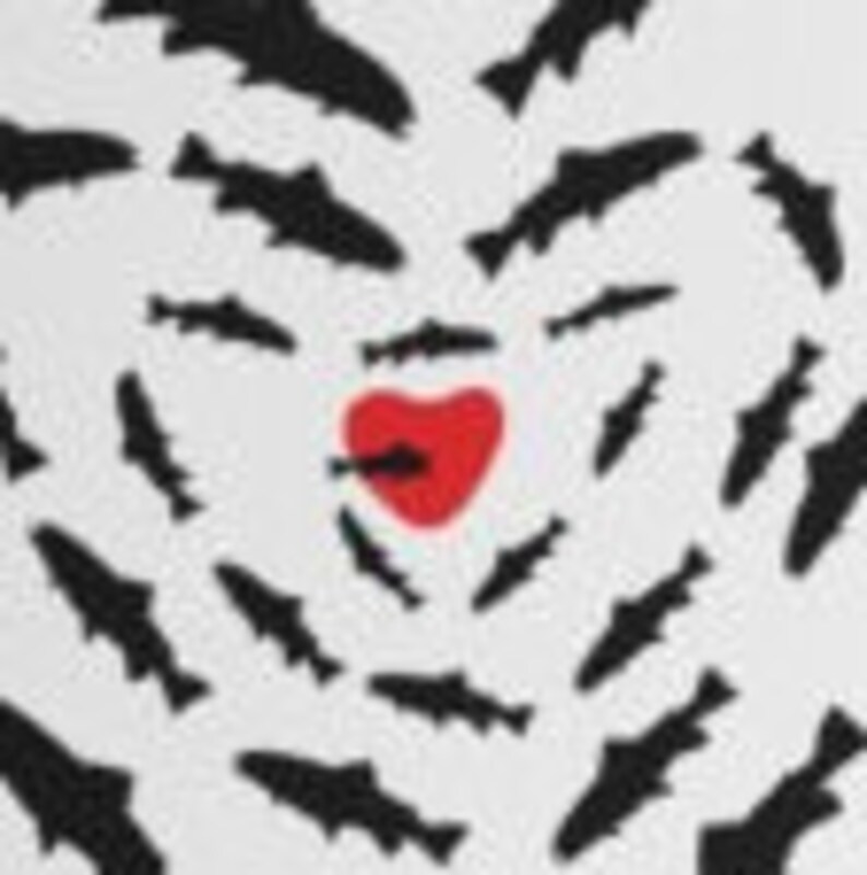 Fly Fishing Mug , School of Fish, Fishing Gift, Rainbow Trout, Brown