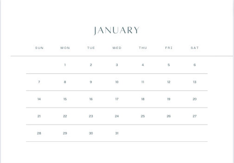 Printable "inspirational" Calendar - Etsy