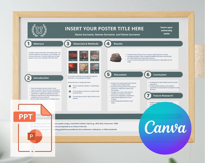 Scientific Poster Template | Powerpoint Layout for Research Conference ...