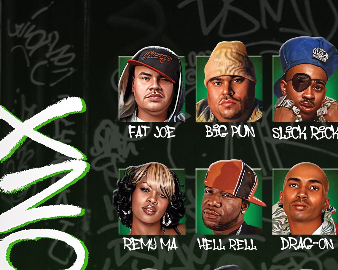 Bronx Hip Hop Legends Poster: Rap Music Wall Art (18x24 - Etsy