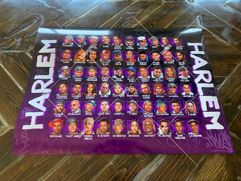 Harlem Rapper Hmf Harlem Rappers Poster: Cam'ron, Dipset, Big L - Hip Hop Wall Art (18x24 ...