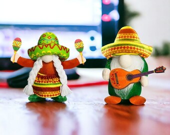 Mexican Gnome, Siesta Gnomes, Party Gnomes, Cinco De Mayo Gnomes, Sombrero Gnomes, Mexican Plush Dolls, Crazy Gnomes, Funny Gnomes, Fiesta