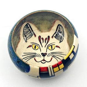 Mischief and Mondrian: Wheel Thrown Ceramic Bowl