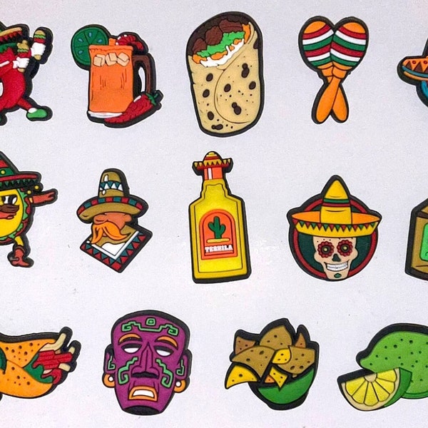 Mexican food mexico themed jibbitz croc charms