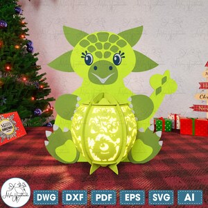 Funny Dinosaur Lantern Svg,Halloween Monster Lantern Svg,Lantern Halloween Lamp Cut File Svg,Lantern Shadow Box,Halloween Home Decor Svg