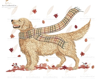 Dog Lover Fall Machine Embroidery, Pumpkin Harvest Embroidery Design, Thanksgiving Vibes Machine Embroidery File, 5 sizes