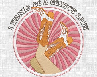 I wanna be a cowboy baby embroidery designs, western embroidery pattern, cowboy boots embroidery designs files, machine embroidery designs