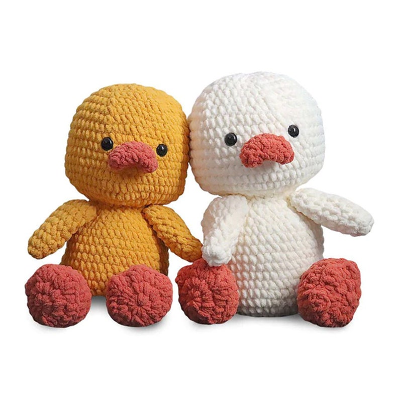 Crochet Pattern Duck Duck Amigurumi tutorial PDF in English Toy Amigurumi Handmade Children's Gift For The Christmas Decor zdjęcie 3
