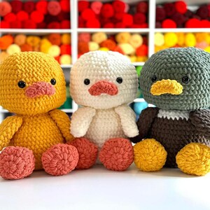 Crochet Pattern Duck Duck Amigurumi tutorial PDF in English Toy Amigurumi Handmade Children's Gift For The Christmas Decor zdjęcie 2