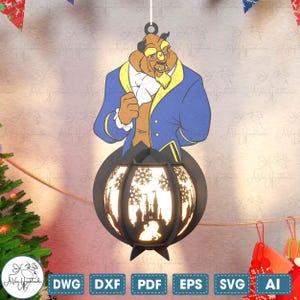 Cartoon Character Lantern Svg,Chandelier Shadow Box,Cartoon Lantern Svg, Lantern Lamp Cut File Svg,Home Decor,Cartoon Paper Cut File Svg
