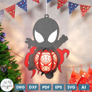 Kids Cartoon Movie Lantern Svg ,Superhero Lantern Paper Cut File Svg, Lantern Christmas Lamp Cut File Svg,Lantern Shadow Box ,Home Decor
