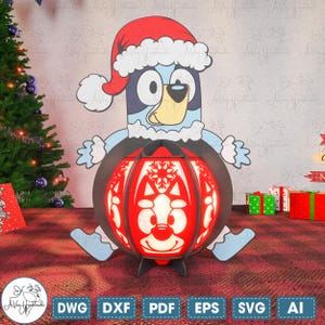 Lantern Christmas Lamp Cut File Svg,Cartoon Character Lantern Svg,Christmas Cartoon Lantern Svg, Lantern Shadow Box,Christmas Home Decor Svg