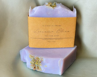 UK Luxury Lavender Natural Soap, Vegan Luxury Artisan Soap| Handmade in Scotland