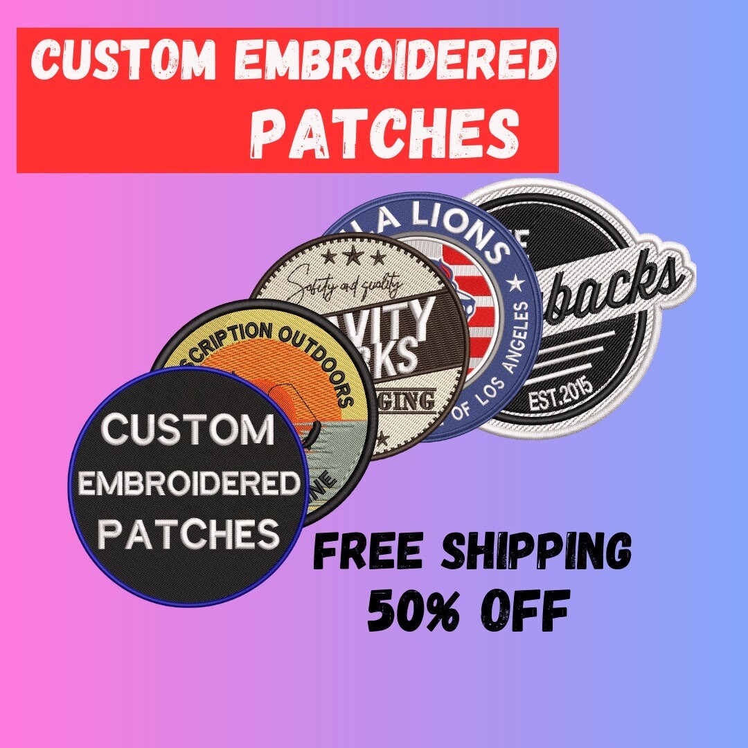 Custom embroidery patches, Custom logo patches , Custom Velcro patches ...