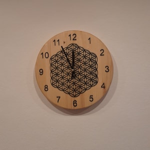 Wooden wall clock