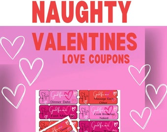 Naughty Love Coupons, 24 Printable Coupons, Downloadable Gifts, Instant ...