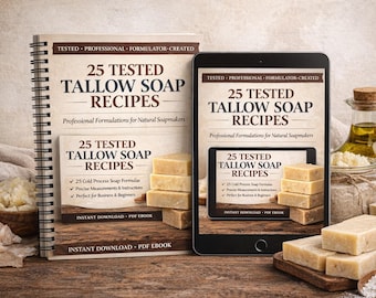 牛脂石鹸レシピ電子書籍｜コールドプロセス石鹸作りガイド（PDFダウンロード）