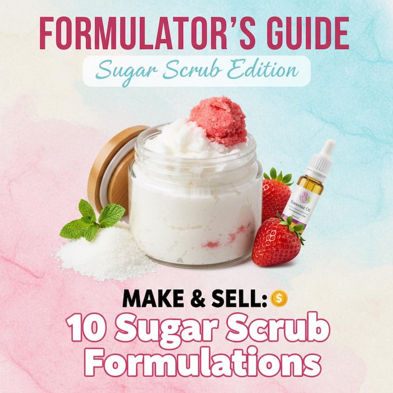 10 Professional Sugar Scrub Formulations (with Percentages)|natural ...