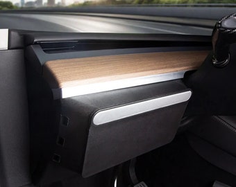 Driver Side Magnetic Lighting Storage Compartment for Tesla Model Y & 3