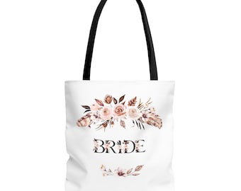 Bride Tote Bag - Bride Canvas Bag, Bridal Party, Bachelorette Party Gift, Bridesmaid Tote, Wedding Gift for Her, Bride to Be