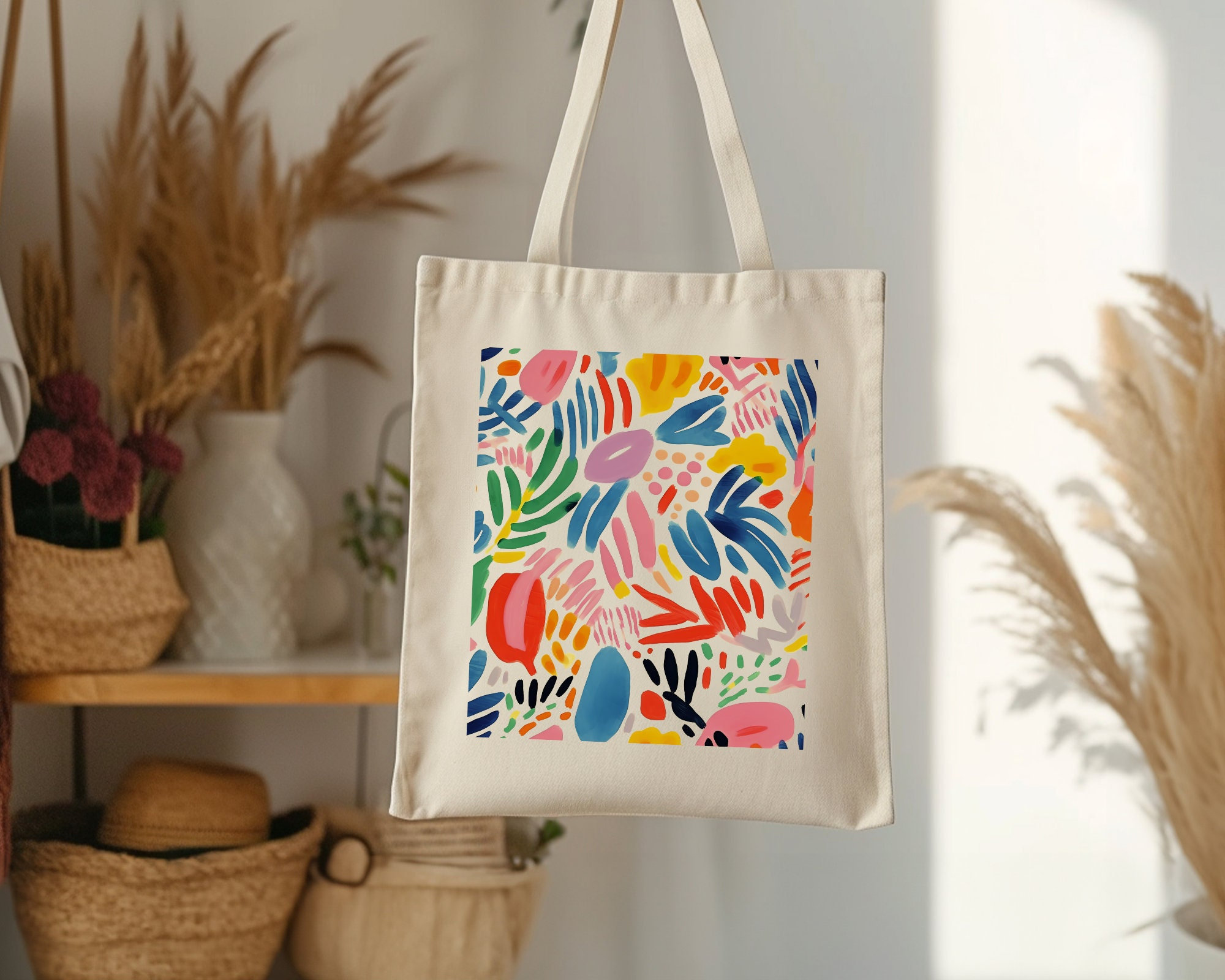 Colorful tote purse sale