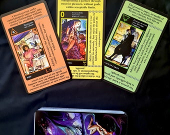 Tarot Erotik Manara Deck für Anfänger, Tarot Karten Bedeutung, Tarot Schlüsselwörter und Ratschläge, Tarot Spickzettel, Liebe und Sex Tarot Legung
