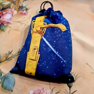 Tarot card bag 78 Doors, tarot pouch satin, drawstring pouch, altar tools, Oracle Deck Bag, Pouch Bag for Tarot Card, tarot gifts