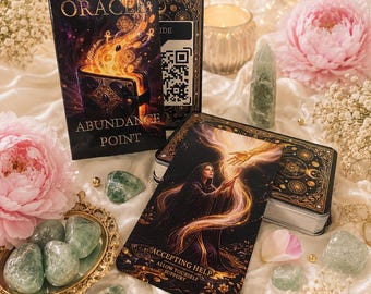 Abundance Point Oracle Deck, 55 Money Oracle Cards, Prosperity & Wealth Guidance, Financial Mindset Deck, English Russian Ukrainian