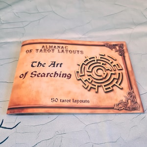 Diario dei tarocchi, 50 spread The Art of Search, guida ai tarocchi, forniture per tarocchi, strumenti di divinazione