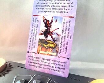 EveryDay Witch Tarot Deck with Keywords, 78 Cards with Meanings, Intuitive Tarot for Beginners, Beginner Witch Gift, Easy Learning