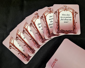 Unique Tarot Cards with 137 Love Questions - A Tarot Reading Tool for Beginners, Guide to the Tarot of Love